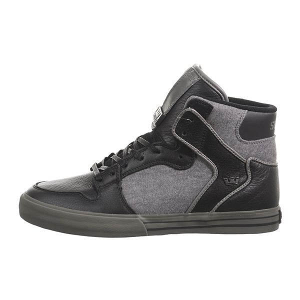 Supra Womens Vaider High Top Shoes - Black Grey | Canada X7782-7H01